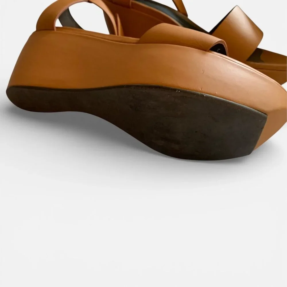 Marni Strappy Sandal, Camel color, Size 39 - Picture 5 of 9